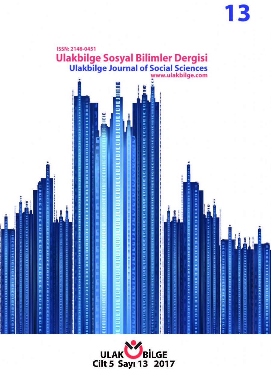 Cilt 5 Sayı 13 kapak
