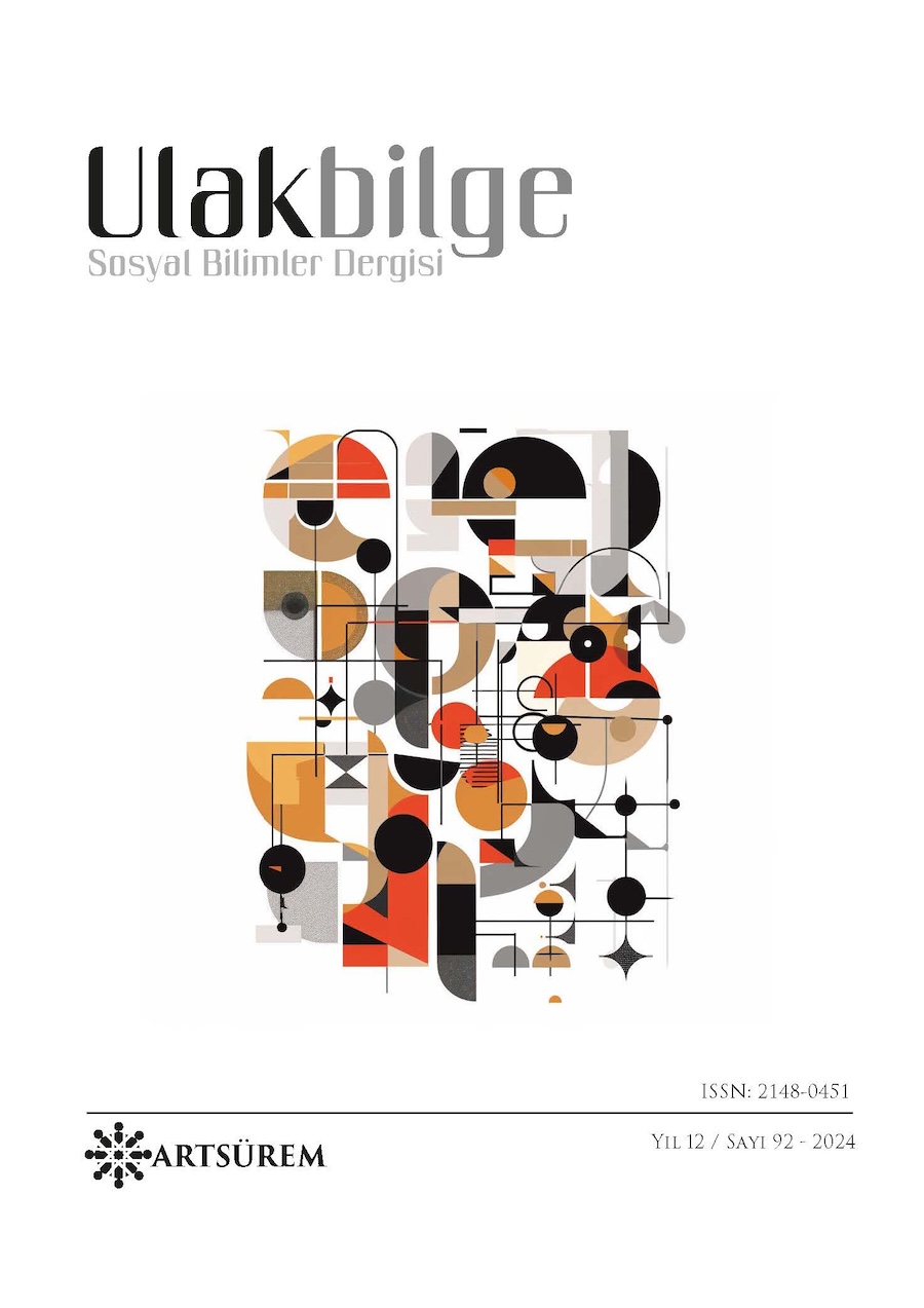 Cilt 12 Sayı 92 kapak
